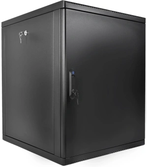 Шкаф коммутационный ЦМО (ШРН-М-15.650.1-9005) настенный 15U 600x650мм пер.дв.металл направл.под закл.гайки 120кг черный 581мм 27.36кг 180град. 745мм IP20 сталь - купить недорого с доставкой в интернет-магазине