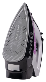 Утюг Galaxy Line GL 6128 2200Вт черный/фиолетовый - купить недорого с доставкой в интернет-магазине