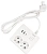 Сетевой удлинитель Powercube PC-1-2M 1.9м (2 розетки) белый (коробка)