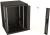 Шкаф коммутационный Hyperline (TWB-2766-GP-RAL9004) настенный 27U 600x600мм пер.дв.стекл 2 бок.пан. 60кг черный 49.9кг 1304мм - купить недорого с доставкой в интернет-магазине