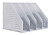 Лоток вертикальный Deli 78996LT-GREY 4отд. складной A4 332x256x243мм серый пластик