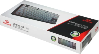 Клавиатура Redragon Star Blade Pro механическая черный/серый USB беспроводная BT/Radio for gamer LED (72653) кабель 1.5м - купить недорого с доставкой в интернет-магазине