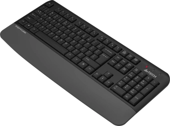 Клавиатура A4Tech FGK20 серый USB беспроводная Multimedia (подставка для запястий) - купить недорого с доставкой в интернет-магазине