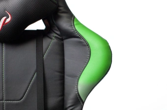Кресло игровое Zombie VIKING 5 AERO черный/салатовый эко.кожа с подголов. крестов. пластик - купить недорого с доставкой в интернет-магазине