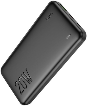 Мобильный аккумулятор Hoco J87 Tacker 10000mAh QC3.0/PD3.0 20W 3A USB-A/USB-C черный - купить недорого с доставкой в интернет-магазине