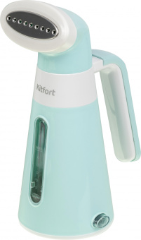 Отпариватель ручной Kitfort КТ-928-3 600Вт бирюзовый/белый - купить недорого с доставкой в интернет-магазине
