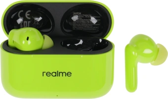 Гарнитура внутриканальные Realme Buds T200 зеленый беспроводные bluetooth в ушной раковине (6941764462090) - купить недорого с доставкой в интернет-магазине