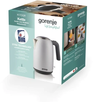 Чайник электрический Gorenje K17OGR нержавеющая сталь - купить недорого с доставкой в интернет-магазине