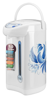 Термопот Starwind STP2851 5л. 750Вт белый/голубой - купить недорого с доставкой в интернет-магазине
