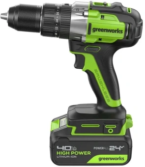 Дрель-шуруповерт Greenworks GD24DD60 аккум. патрон:быстрозажимной (3704107CUB) - купить недорого с доставкой в интернет-магазине
