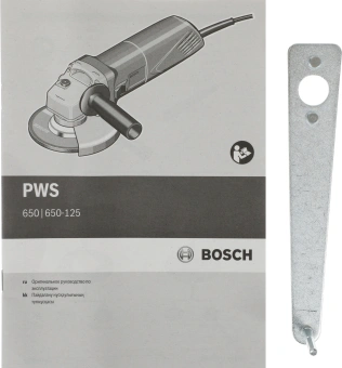 Углошлифовальная машина Bosch PWS 650-125 650Вт 11000об/мин рез.шпин.:M14 d=125мм (06034110R0) - купить недорого с доставкой в интернет-магазине
