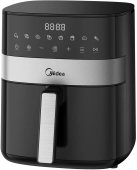 Аэрогриль Midea MAF-CN65E(WB) 6л 1700Вт черный/серебристый - купить недорого с доставкой в интернет-магазине