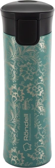 Термокружка для напитков Rondell Arabesco RDS-1967 0.57л. зеленый картонная коробка - купить недорого с доставкой в интернет-магазине