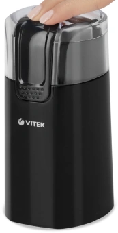 Кофемолка Vitek VT-7124 BK 150Вт сист.помол.:ротац.нож вместим.:60гр черный - купить недорого с доставкой в интернет-магазине