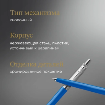 Ручка шариков. Parker Jotter Originals (2076052) Blue CT M син. черн. блистер - купить недорого с доставкой в интернет-магазине