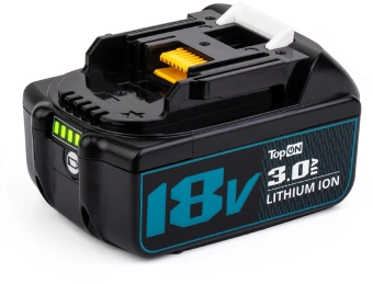 Батарея аккумуляторная TopON TOP-PTGD-MAK-18-3.0 18В 3Ач Li-Ion (102075) - купить недорого с доставкой в интернет-магазине