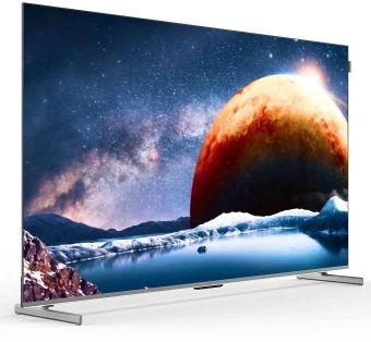 Телевизор QLED Digma Pro 75" Mini LED 75Q Google TV Frameless серебристый/серебристый 4K Ultra HD 144Hz MEMC DVB-T DVB-T2 DVB-C DVB-S DVB-S2 USB WiFi Smart TV - купить недорого с доставкой в интернет-магазине