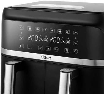 Аэрогриль Kitfort КТ-2248 7.6л 2850Вт черный - купить недорого с доставкой в интернет-магазине