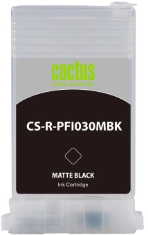 Картридж перезаправляемый струйный Cactus CS-R-PFI030MBK черный матовый (55мл) для Canon imagePrograf TA-20/30/TM-240/340 - купить недорого с доставкой в интернет-магазине