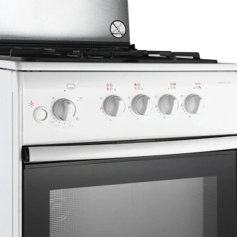 Плита Газовая Darina 1B1 GM 441 018 W белый/черный (стеклянная крышка) реш.чугун - купить недорого с доставкой в интернет-магазине