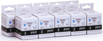 Лампа светодиодная Gauss Elementary MR16 5.5Вт цок.:GU5.3 спот 220B 4100K св.свеч.бел.ней. (упак.:10шт) (13526) - купить недорого с доставкой в интернет-магазине