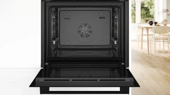 Духовой шкаф Электрический Bosch HBG536EB3 черный - купить недорого с доставкой в интернет-магазине