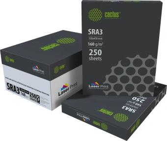 Бумага Cactus CS-LPSRA3160250 SRA3/160г/м2/белый/250л. CIE170% для лазерной печати - купить недорого с доставкой в интернет-магазине