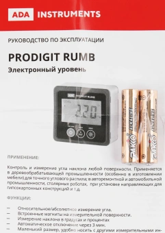 Угломер Ada Pro-Digit RUMB электронный магнит. черный (А00481) - купить недорого с доставкой в интернет-магазине