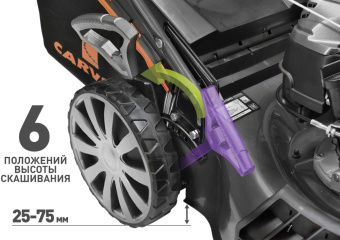 Газонокосилка роторная Carver LMG-3653DMSE-VS (01.024.00011) 3600Вт - купить недорого с доставкой в интернет-магазине