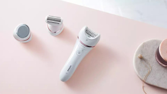 Эпилятор Philips BRE730/10 скор.:2 насад.:5 белый - купить недорого с доставкой в интернет-магазине