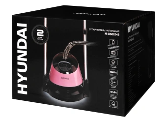 Отпариватель напольный Hyundai H-US02543 1800Вт розовый/черный - купить недорого с доставкой в интернет-магазине