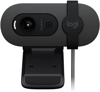 Камера Web Logitech Brio 95 графитовый 2Mpix (1920x1080) USB2.0 с микрофоном для ноутбука (960-001583) - купить недорого с доставкой в интернет-магазине