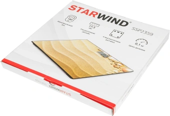 Весы напольные электронные Starwind SSP2359 макс.180кг рисунок - купить недорого с доставкой в интернет-магазине
