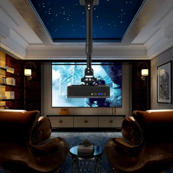 Кронштейн для проектора Cactus CS-VM-PR16L-BK черный макс.13.6кг потолочный поворот и наклон - купить недорого с доставкой в интернет-магазине