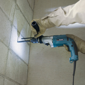 Дрель ударная Makita HP2071F 1010Вт патрон:быстрозажимной реверс (кейс в комплекте) - купить недорого с доставкой в интернет-магазине