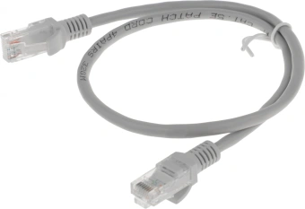 Патч-корд Premier PP12-0.5M 1000Гбит/с UTP 4 пары cat.5E CCA molded 0.5м серый RJ-45 (m)-RJ-45 (m) - купить недорого с доставкой в интернет-магазине