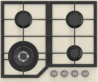Газовая варочная поверхность Darina ER4 BGC 341 08 Bg стекло бежевый - купить недорого с доставкой в интернет-магазине