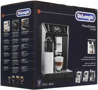 Кофемашина Delonghi ECAM550.65.SB 1450Вт черный/серебристый - купить недорого с доставкой в интернет-магазине