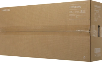 Монитор Samsung 34" Odyssey G5 C34G55TWWI черный VA LED 1ms 21:9 HDMI матовая 250cd 178гр/178гр 3440x1440 165Hz DP UW 5.6кг - купить недорого с доставкой в интернет-магазине