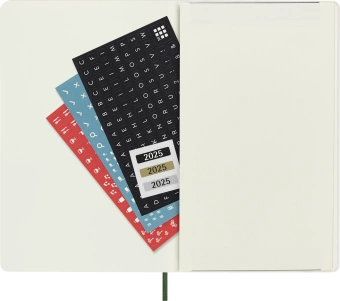 Ежедневник Moleskine CLASSIC SOFT Large 130х210мм датир. 400стр. линейка мягкая обложка зеленый - купить недорого с доставкой в интернет-магазине