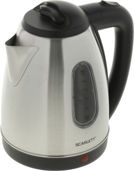 Чайник электрический Scarlett SC-EK21S20 1.8л. 1600Вт черный/серебристый корпус: металл/пластик (EK21S20) - цена, купить или заказать с доставкой в интернет-магазине Чайник электрический Scarlett SC-EK21S20 1.8л. 1600Вт черный/серебристый корпус: металл/пластик (EK21S20) - купить недорого с доставкой в интернет-магазине