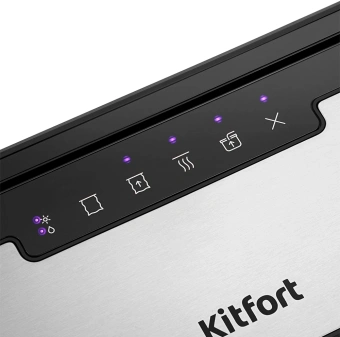 Вакуумный упаковщик Kitfort КТ-1555 110Вт 0.6Бар шир.пак.:30см серебристый/черный - купить недорого с доставкой в интернет-магазине