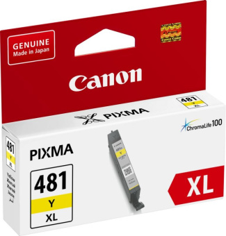 Картридж струйный Canon CLI-481XLY 2046C001 желтый (8.3мл) для Canon Pixma TS6140/TS8140TS/TS9140/TR7540/TR8540 - купить недорого с доставкой в интернет-магазине