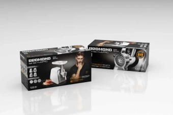 Мясорубка Redmond RMG-1216-8 1200Вт белый/серебристый - купить недорого с доставкой в интернет-магазине
