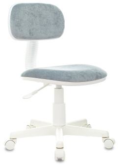 Кресло детское Бюрократ CH-W201NX серо-голубой Light-28 крестов. пластик белый пластик белый - купить недорого с доставкой в интернет-магазине