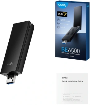 Сетевой адаптер Wi-Fi Cudy WU6500 BE6500 USB 3.0 (ант.внеш.несъем.) 2ант. - купить недорого с доставкой в интернет-магазине