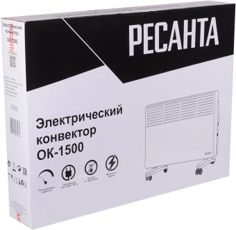 Конвектор Ресанта ОК-1500 1500Вт белый - купить недорого с доставкой в интернет-магазине