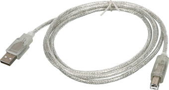 Кабель Ningbo USB A(m) USB B(m) 1.8м прозрачный - купить недорого с доставкой в интернет-магазине