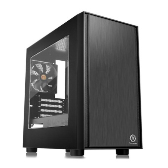 Корпус Thermaltake Versa H17 window черный без БП mATX 2xUSB2.0 1xUSB3.0 audio bott PSU - купить недорого с доставкой в интернет-магазине