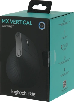 Мышь Logitech MX Vertical черный оптическая 4000dpi беспров. BT/Radio USB 4but (910-005451) - купить недорого с доставкой в интернет-магазине